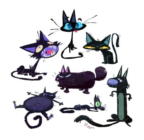 Ham Firouzan on Twitter: "black cat friday https://t.co/o4DhjkXmgw" / Twitter Cat Cartoon Character Design, Evil Cat Illustration, Cat Character Drawing, Black Cat Character Design, Cat Concept Art, Cat Character Design, Animal Face Paintings, Black Cat Design, Easy Animal Drawings