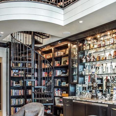 Vanguard Furniture on Instagram: "Anyone catching up on their reading this weekend?
.
@canonanddeandesign what an amazing space!! We love it and thanks so much for using our chairs! #Repost
.
#vanguardfurniture #library #homelibrary #bar #interiors #interiordesign #designers #chair #readingnook #reading" Vanguard Furniture, Amazing Spaces, Home Library, Thanks So Much, Reading Nook, Kitchen Renovation, This Weekend, Love It, Interior Design