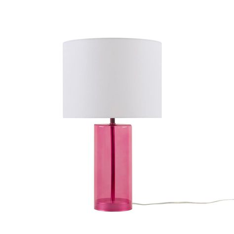 510 Design Neonova Glass Table Lamp - Bed Bath & Beyond - 40889328 Pink Glass Lamp, Pink Lamps, Lamp Pink, Pink Lamp, Duvet Bedding, Comforter Cover, Dorm Decor, Teen Bedroom, Glass Table Lamp