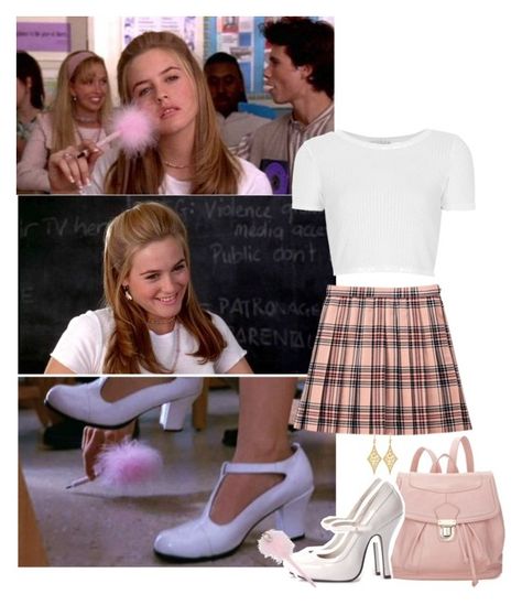 "Cher Horowitz" by priscilla12 ❤ liked on Polyvore featuring SilverStone, Topshop, 19th Street, Annie Fensterstock, movie, Cher and clueless Clueless Costume, Clueless Cher, Cher Outfits, Cher Clueless, Outfit Designer, Clueless Fashion, Cher Horowitz, Outfit Essentials, 90s Inspired Outfits