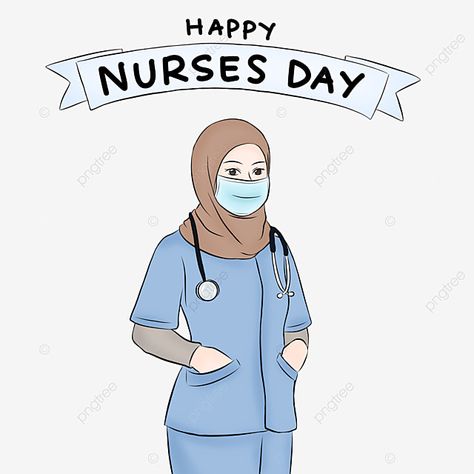 Happy Nurses Day Images, Nurses Day Images, Nursing Day, Transparent Illustration, Nurse Drawing, Nurse Ideas, Nurse Cartoon, International Nurses Day, National Nurses Day