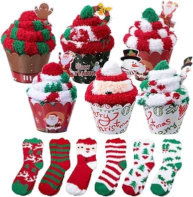 Bulk Christmas Gifts, Cupcake Socks, Sock Cupcakes, Christmas Socks Gift, Teacher Holiday Gifts, Corporate Holiday Gifts, Neighbor Christmas Gifts, Cheap Christmas Gifts, Christmas Gifts For Coworkers