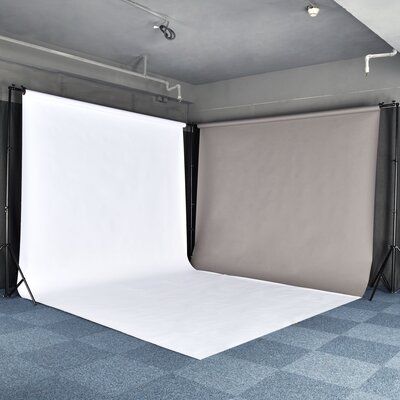 10x20 Ft Photography Background Stand Kit comes with a full set of accessories for easy and quick installation with a horizontal or right-angled setup. It features retractable crossbars and foldable tripods, along with a carry bag for easy storage and transportation. | Yescom Adjustable Backdrop Support System Stand Photography Lighting Kit Metal | 118.11 H x 44.0945 W x 244.094 D in | Wayfair Stand Photography, Youtube Setup, Paper Backdrop, Sand Bag, Video Studio, Logo Wall, Baby Shower Backdrop, Photography Lighting, Studio Background