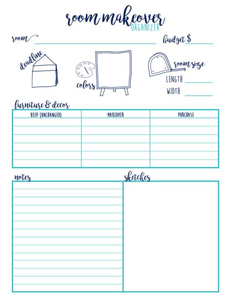 Remodeling Planner - 3 worksheets to help plan your next makeover. Makeover budgeting sheet, remodel mood board planner, and remodeling planner worksheet. #DIY #planning #freeprintables #roommakeover Budgeting Sheet, Divorced Af, Diy Planning, Family Budget Planner, Project Planner Template, Renovation Planner, Styling 101, Planning Worksheet, Budget Planner Free