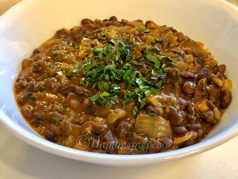 Dominican Republic 🇩🇴 Habichuelas Guisadas (Dominican Beans) – Naptime Prep Cook Dominican Dinner, Dominican Beans Recipe, Habichuelas Guisadas, Chicken Bullion, Lds Mission, Ham Hock, Rice And Beans, Eat A Lot, Dry Beans