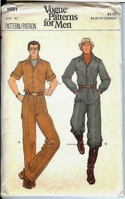 male pattern boldness: Men's Jumpsuits -- YEA or NAY? Vintage Jumpsuit Pattern, Coverall Pattern, Mens Jumpsuit, Mens Sewing, Men Jumpsuit, Mens Sewing Patterns, 70s Men, Vintage Jumpsuit, Jumpsuit Men