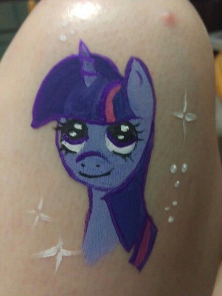 Twilight Sparkle, Face Painting, Face Paint, Sparkle, Paint