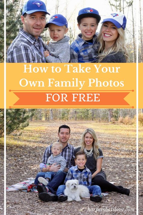 Take Your Own Family Photos, Beautiful Family Photos, Christmas Poses, Outdoor Backdrops, Photo Hacks, Diy Photo Backdrop, Outdoor Family Photos, Christmas Pics, Fall Family Pictures