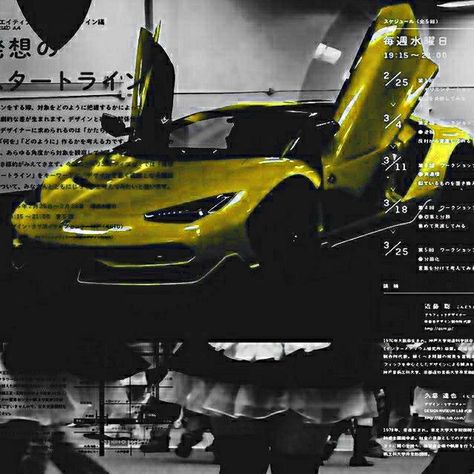 Yellow Cybercore, Yellow Cars Aesthetic, Mechanics Aesthetic, Theme Pics, Orange Theme, Oc Stuff, Yellow Theme, Dark Theme, Concept Ideas