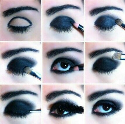 Maquillage Goth, Goth Makeup Tutorial, Goth Eye Makeup, Maquillage On Fleek, Scene Makeup, Punk Makeup, Swag Makeup, Smink Inspiration, Emo Makeup