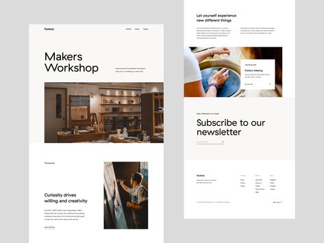 Workshop Website Design, Website Concept, Agency Website Design, Ux Design Inspiration, Web Ui Design, Website Design Layout, Website Redesign, Web Graphic Design, Web Inspiration