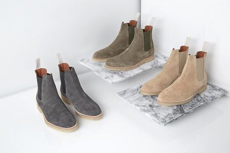 Common Projects' 2016 Fall/Winter Range Is Minimalism at Its Finest Common Projects Chelsea Boots, Vetements Shoes, 2016 Fall, Luxury Sneakers, Common Projects, Fall Winter 2016, New Fashion Trends, Fall 2016, Sneaker Boots