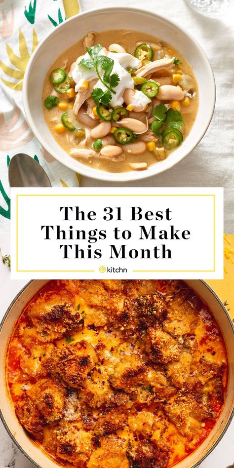 We're looking to settle into a month of great cooking and eating including easy, family-friendly comfort foods, cozy soups, hearty pastas, tons of vegetables and green salads, and chocolatey desserts. Here are 31 of our favorite winter recipes to inspire your cooking all month long. January Recipes, Cozy Soups, Clean Eating Menu, Winter Lunch, Simple Family Meals, Recipes To Cook, Winter Comfort Food, Winter Dinner Recipes, Eat Seasonal