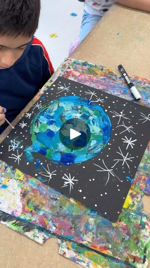 Earth Crafts Preschool, Earth For Kids, Mono Printing, Earth Craft, Toddler Class, Earth Day Crafts, Earth Day Activities, Carole King, Arbour Day