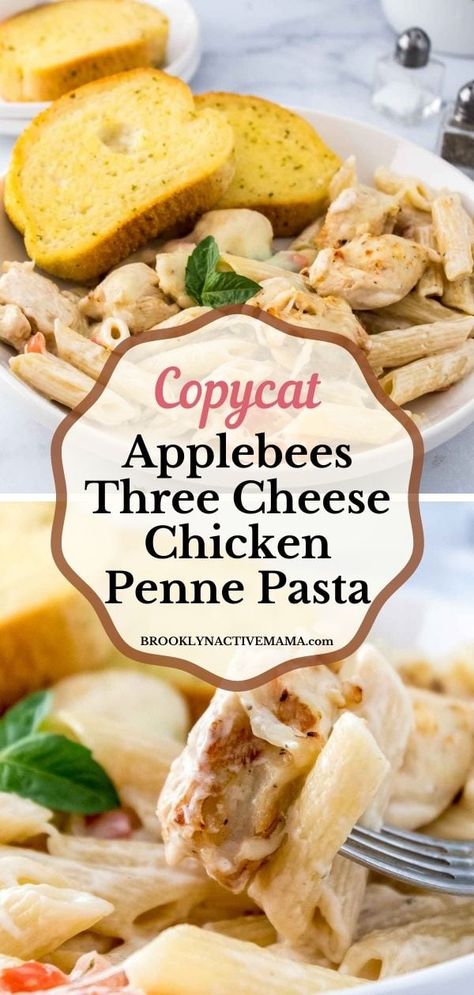 A super simple and classic dish at Applebees is the Three Cheese Chicken Penne Pasta. Simple to make at home with easy ingredients! Applebees Chicken Penne Pasta Recipes, Applebees Three Cheese Penne, Copycat Applebees 3 Cheese Chicken Penne, 3 Cheese Chicken Penne Applebees Recipe, 3 Cheese Penne Pasta, Applebees Alfredo Sauce Recipe, Applebees 3 Cheese Chicken Penne Recipe, 3 Cheese Chicken Penne, Chicken Penne Pasta Recipes