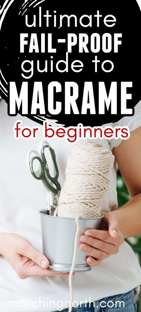 Learn everything you need to know to get started with macrame in this Ultimate Guide to Macrame for Beginners! You'll find it all right here. Beginners Macrame Wall Hangings, Macrame Over Bed Diy, Macrame Shelf Diy How To, Macrame Rack Diy, How To Macrame For Beginners Plant Hanger, Macrame Plant Hanger Pattern How To Make, Macrame Functional Ideas, How To Do Macrame Wall Hangings, Learn How To Macrame