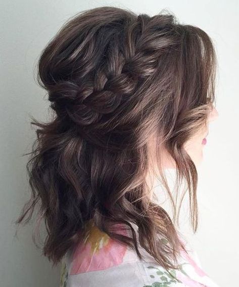 30+ Ways to Style Brown Medium Hair: Stunning Medium Length Hairstyles Medium Hairstyles For Girls, Bob Wedding Hairstyles, Wedding Hairstyles For Medium Hair, Curly Wedding Hair, Special Occasion Hairstyles, Shoulder Hair, Trendy Wedding Hairstyles, Short Wedding Hair, Penteado Cabelo Curto