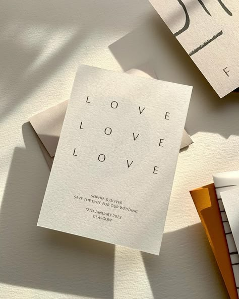 Minimalist Wedding Invitation Elegant, Embossed Business Cards, Minimalist Monochrome, Instagram Branding Design, Typography Wedding, Business Fonts, Identity Design Inspiration, Minimalist Typography, Packaging Ideas Business