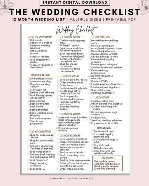 Marriage To Do List, Week Of Wedding To Do List, Wedding To Do List Poster Board, Wedding Planning Timeline 12 Months, Wedding Post It Board To Do List, Wedding Items Checklist, Wedding Checklist Pdf, Wedding List Planning, Wedding To Do Board Sticky Notes