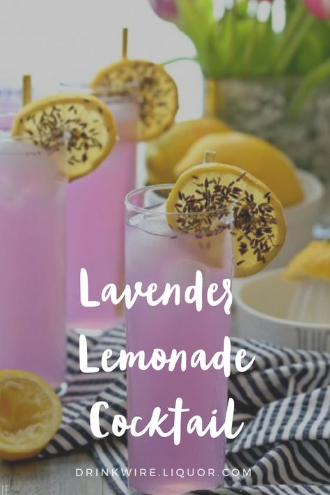 Limeade Drinks, Lavender Drink, Lemonade Cocktail Recipe, Lavender Cocktail, Cocktail Vodka, Lavender Syrup, Vodka Lemonade, Lemonade Cocktail, Vodka Cocktails Recipes