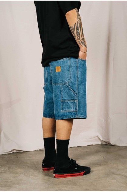 Carpenter Shorts Outfit Men, Carpenter Shorts Outfit, Shorts Outfit Men, Carpenter Shorts, Mens Shorts Outfits, The Click, Jean Short, Streetwear Men, Carpenter Jeans