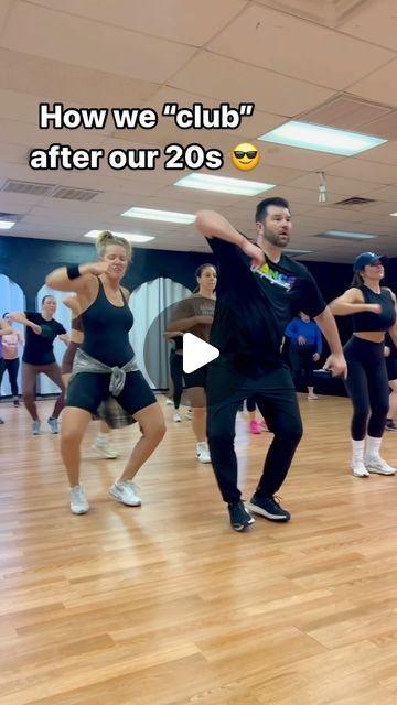 Rick Coffey on Instagram: "I remember being in the club, sweating from dancing, thinking “woah, this is like a workout.” I was having the time of my life and it wasn’t because of the substances; it was because of the music and the movement. Little did I know, years later, I would be working up a sweat in a dance studio, loving my workout. What song from your club days will always get you moving!? FIND WHAT MOVES YOU and your workout can be the highlight of your day. ⚡️  . FULL ROUTINE is now available on the long form vid app! Learn the routine and out with me at home! .  Dance fitness routine was made by me collaborating with the one and only @lmarierohr  . #dancefitness #fitdance #turnupsquad #zumba #dancefit" Fitness Dance Workout, Dance Fitness Workouts, Zumba For Beginners, Zumba Workout Videos, Exercise Dance, Zumba Dance Workouts, Exercise Moves, Dance Workout Routine, Zumba Routines