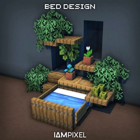 Can I Put My Minecraft Bed Next To Yours, Mc Bed Designs, Minecraft Double Bed Ideas, Bed Designs Minecraft, Bed Minecraft Ideas, Minecraft Bunk Bed, Minecraft Bed Designs, Minecraft Beds, Minecraft Bed Ideas