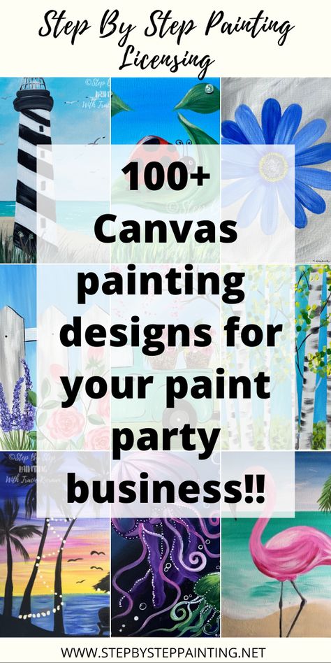 Paint Challenge Ideas, What To Paint At A Paint Party, Wine Canvas Painting Ideas, Paint Party Templates Free Printable, Paint Night Tutorials Step By Step, Art And Wine Painting Ideas, Paint And Sip Business Ideas, Paint And Sip Templates, Paint Night Themes