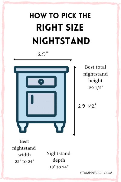 Nightstand Taller Than Bed, Cabinet As Nightstand, Bedside Table Size Guide, Night Stand Height Guide, Lamp Height For Nightstand, Bedside Table Height Guide, Nightstand Size For King Bed, Height Of Nightstand To Bed, Nightstand Height To Bed Guide