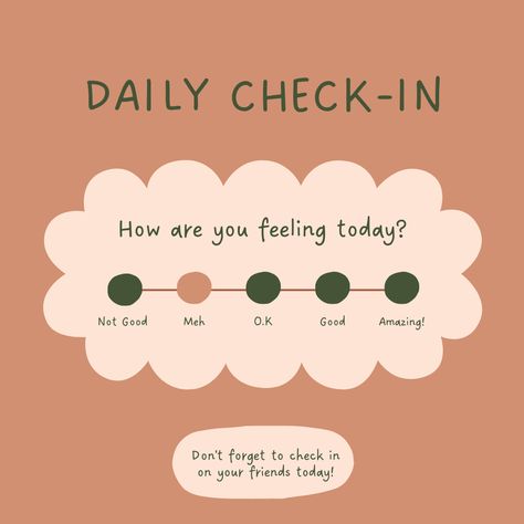 Daily Check-In: How are you feeling today? 💬✨ Take a moment for self-reflection and embrace the emotions that accompany this day. #dailycheckin #emotionalwellness #selfreflection Daily Emotional Check In Classroom, How You Feeling, How Am I Feeling Today, Classroom Check In Board, How Are You Doing Today, How Do You Feel Today Chart, How Are You Feeling Today Chart, How Do You Feel Today, How Are You Feeling Today