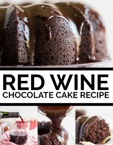 Red Wine Cake, Wine Chocolate Cake, Red Wine Chocolate Cake, Wine Chocolate, Wine Cake, Chocolate Wine, Spaceships And Laser Beams, Boozy Desserts, Wine Desserts