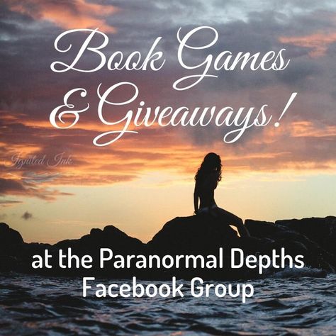 Paranormal Depths Facebook Group Author Takeover / Caitlin Berve /  https://www.ignitedinkwriting.com/events-calendar/paranormal-depths-facebook-group-author-takeover/2020 Magical Artifacts, Book Games, Book Release Party, Facebook Group Games, Book Editor, Odd Stuff, Writers Notebook, Fantasy Authors, Release Party