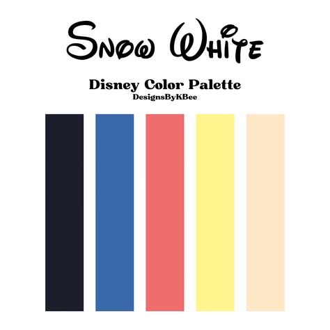 Princess Colour Palette, Merida Color Palette, Disney Color Pallette, Snow White Color Palette, Disney Movie Color Palettes, Disney Characters Color Palette, Disney Color Palette Character Design, Disney Character Color Palettes, Disney Colour Palette