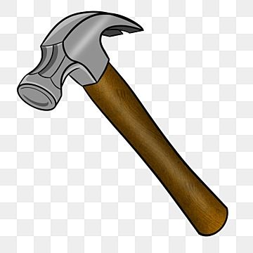 Cartoon Hammer, Hammer Clipart, Hammer Illustration, Tool Illustration, Hammer Drawing, Tools Clipart, Iron Hammer, Diy Toy Storage, Hammer Tool