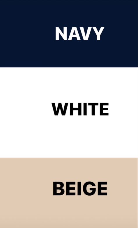 Cream Colour Outfit For Women, Best Outfit Colour Combination, Paduan Warna Outfit, Beige Color Match Outfit, Classy Colour Combination, Navy And Beige Color Palette, Beige Color Combo Outfit, Coksu Kombinasi, Ootd Warna Navy