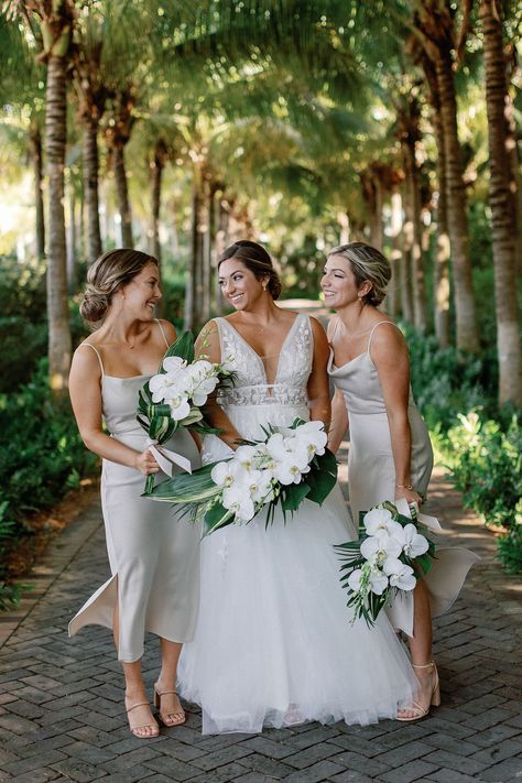 Tropical Wedding Photography, Bella Bridal, Florida Keys Wedding, Champagne Dress, Florida Wedding Venues, Keys Wedding, Wedding Photography Styles, Seaside Wedding, Miami Wedding