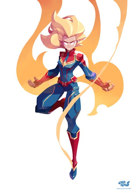 ArtStation - Captain Marvel , chanin suasungnern Chanin Suasungnern, Marvel Fanart, Captain Marvel Carol Danvers, Comedy Cartoon, Marvel Drawings, Marvel Artwork, Concept Ideas, Marvel Fan Art, Tainan