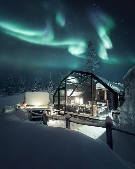 Glass igloo experience in Finland   by @visualsofjulius Northern Lights Hotel, Glass Igloo, Destin Hotels, Honeymoon Spots, Destination Voyage, Iceland Travel, Reykjavik, Beautiful Places To Travel, Travel Goals