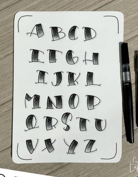 Cool Fonts Alphabet Creative Hand Lettering, Font Styles Alphabet Calligraphy, Easy Hand Lettering Fonts Alphabet, Cool Fonts Alphabet Creative, Alphabet Fonts Creative, Bold Lettering Fonts, Different Fonts Styles Alphabet, Hand Lettering Alphabet Fonts Creative, Cool Writing Fonts