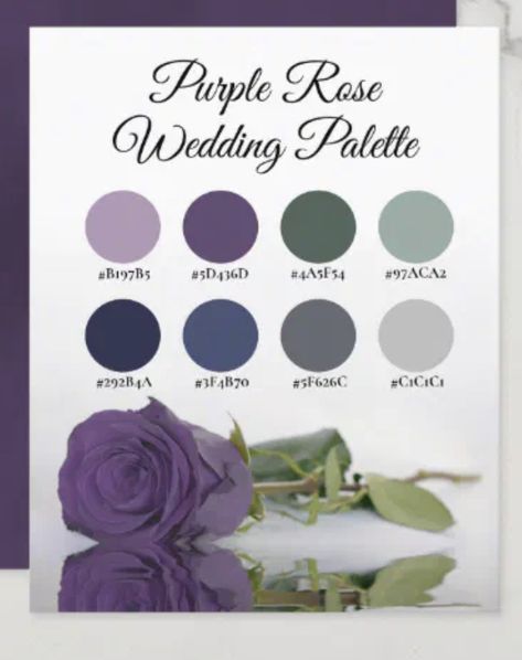 Rose Wedding Palette, Rose Wedding Colors, Wedding Colors Palette, Purple Rose Wedding, Lilac And Sage, Sage Color Palette, Purple Color Palettes, Wedding Palette, Colors Palette