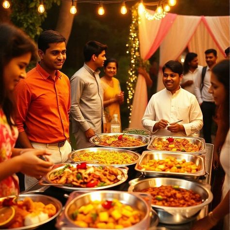 "Delicious Vegetarian Catering for Dharmatala Kolkata Celebrations" Hosting an event in Dharmatala, Kolkata? Let WeCaters care for all your catering needs, making your celebration smooth and delightful! Our experienced caterers specialize in preparing delicious vegetarian dishes that will wow your guests. Whether it’s a wedding, corporate event, or a family gathering, we offer a variety of cuisines, including North Indian, South Indian, Jain, and Gujarati. With WeCaters, your Dharmatala even... Indian Wedding Catering, Vegetarian Catering, Indian Catering, Delicious Vegetarian, Catering Services, Wedding Catering, Vegetarian Dishes, Kolkata, Family Gathering