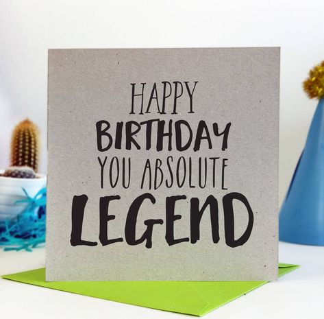 Happy Birthday Legend, Wish Happy Birthday, Legend Quotes, Green Envelopes, Happy Birthday Images, Birthday Images, Funny Cards, Card Reading, Happy Quotes