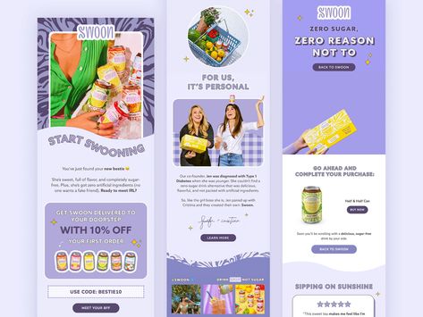 Welcome Email Design, Email Marketing Design Layout, Email Newsletter Inspiration, Email Layout, Newsletter Layout, Newsletter Inspiration, Email Marketing Design Inspiration, Email Ideas, Recipe Email