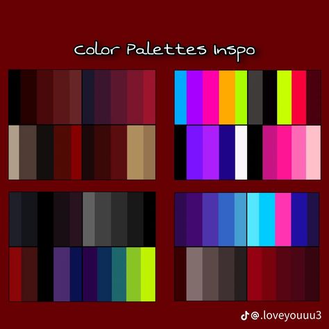 Helluva Boss Color Palette, Hazbin Hotel Color Palette, Palette Challenge, Limited Palette, House Color Palettes, Color Pallete, Luck Quotes, Good Luck Quotes, Color Wheel