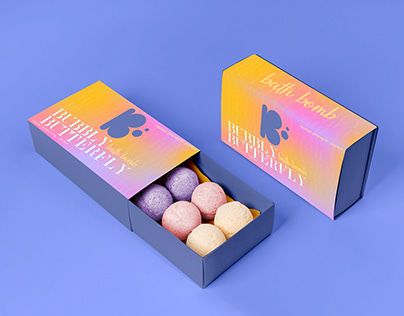 Check out new work on my @Behance profile: "BUBBLY BUTTERFLY | BATH BOMB | LOGO | PACKAGING" http://be.net/gallery/112171847/BUBBLY-BUTTERFLY-BATH-BOMB-LOGO-PACKAGING Cny Design, Ball Packaging, Bath Products Packaging, Cricut Banner, Butterfly Bath, Beauty Package, Bath Bomb Packaging, Bath Boms, Box Maker