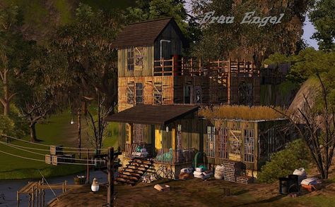 Frau Engel: Abandon Soul House Artist Homes, Pretty Decorations, Sims 4 Cc Sims, The Sims 4 Lots, Cc Shopping, Sims 4 Blog, Sims Builds, Old Abandoned Houses, Free Sims 4