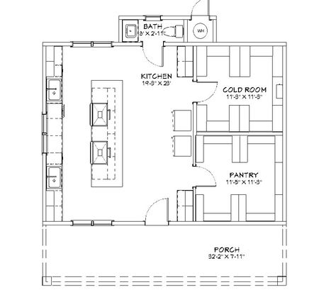 The Summer Kitchen - Homestead House Plans Farm Compound Layout, Kitchen Cold Room, Homestead House Layout, Homestead Cold Room, Cold Room Design, House Plan With Canning Kitchen, Homestead Floor Plans, Homestead Pantry Design, Off Grid House Plans Layout