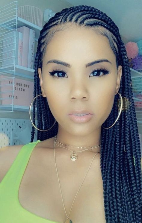 Latest Hair Braids, Cornrows Braids For Black Women, Short Box Braids Hairstyles, Braided Hairstyles For Black Women Cornrows, Stylish Hairstyles, Feed In Braids Hairstyles, African Hair Braiding Styles, Box Braids Hairstyles For Black Women, Braided Cornrow Hairstyles