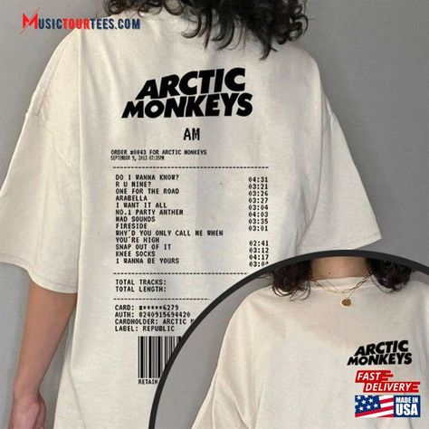 Arctic Music Lyrics T-Shirt Monkeys 2023 North America Tour Dates Sweatshirt Concert Tee Unisex Check more at https://musictourtees.com/product/arctic-music-lyrics-t-shirt-monkeys-2023-north-america-tour-dates-sweatshirt-concert-tee-unisex/ Basic Tshirts, Snap Out Of It, Tour Merch, Dance Shirts, Club Shirts, Concert Tees, Concert Tshirts, Tour Dates, Tour Shirt