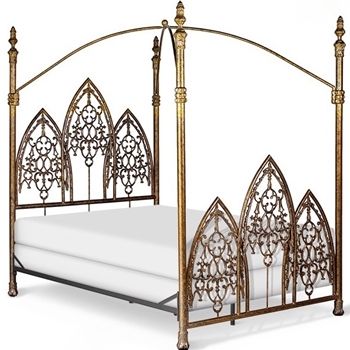 Chintz & Company - Decorative Furnishings - Beds Gothic Canopy Bed, Baby Pink Bedding, Iron Canopy Bed, Pink Crib, Dark Home Decor, Goth Home, Dark Home, White Chandelier, Bed Canopy